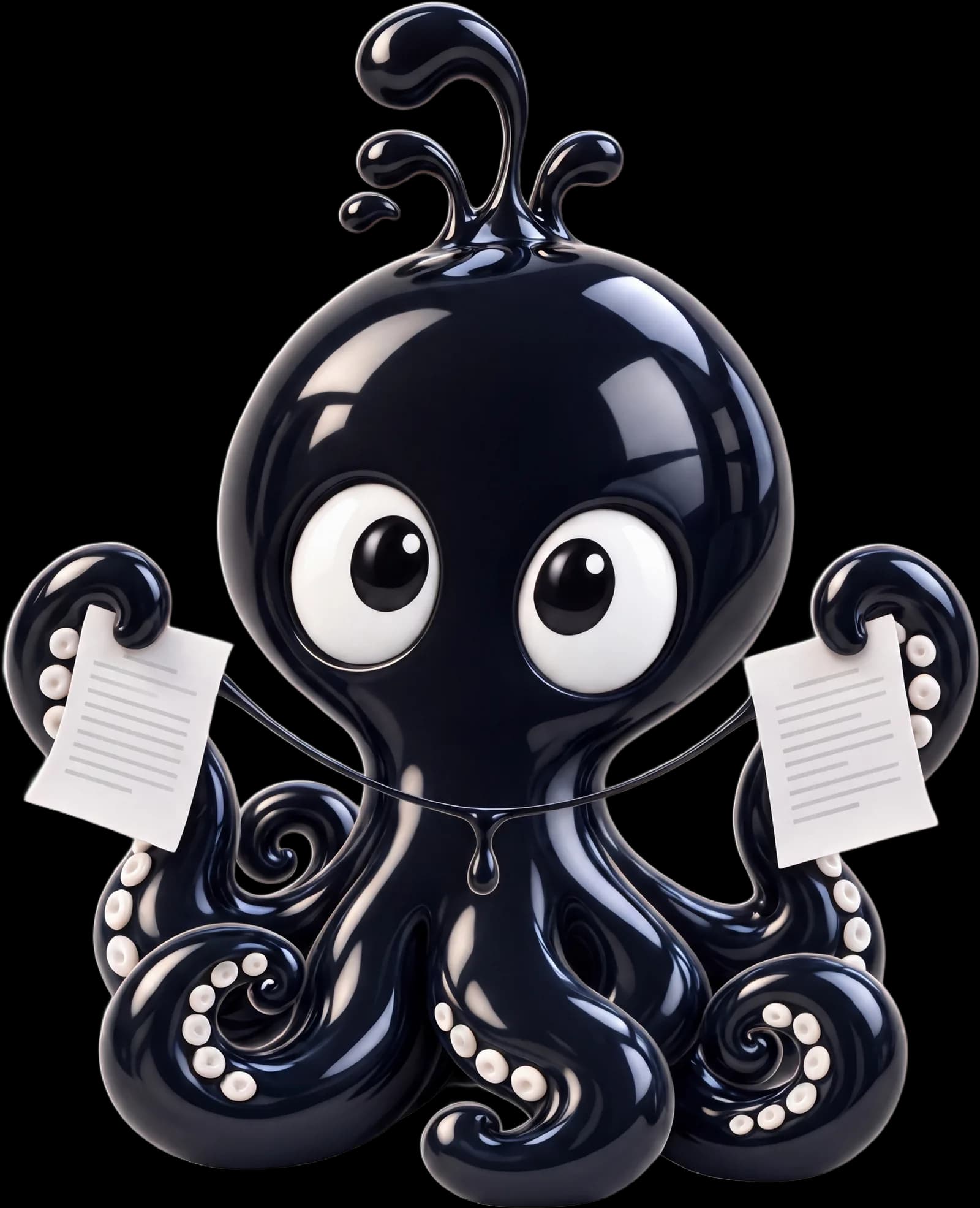 The Dococ octopus holding two documents joined by a thread of ink